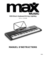 MaxMusic KB5 Electronic Keyboard Le manuel du propriétaire