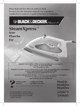 Black & Decker SteamXpress S685 Manuel utilisateur