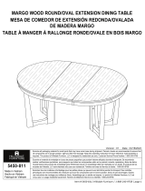 Hillsdale Furniture Margo Wood Dining Table Le manuel du propriétaire