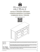 Hillsdale Furniture Addison Wood 6 Drawer Dresser Le manuel du propriétaire