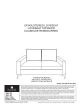 Hillsdale Furniture Alamay Upholstered Loveseat Le manuel du propriétaire