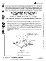 Prescolite LTR-SCA LITEISTRY Sloped Ceiling Adapter Guide d'installation