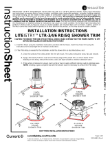 Prescolite LTR-3/4/6 LITEISTRY Shower Downlight Guide d'installation