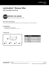 Lumination Decaux Max Series Goofring LED Luminaire Guide d'installation