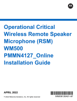 Motorola WM500 Guide d'installation