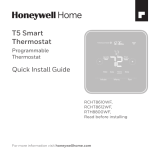 Honeywell RCHT8610WF Guide d'installation