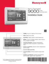 Honeywell Wi-Fi Thermostat 9000 Color Touchscreen Guide d'installation