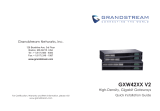 Grandstream GXW42XX V2 High-Density Gigabit Gateways Guide d'installation