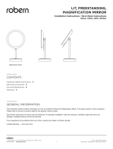 Robern LIT Freestanding Magnification Mirror Guide d'installation