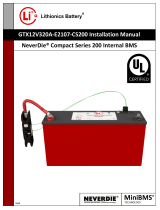 Lithionics Battery GTX12V320A-E2107-CS200 Guide d'installation