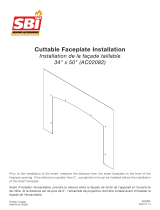 SBI 32×50 Inch Cuttable Faceplate Guide d'installation