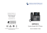 Grandstream GRP2614V2 Guide d'installation