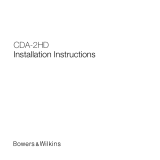 Bowers And Wilkins CDA-2HD Guide d'installation