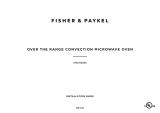 Fisher & Paykel CMOH-30SS-2Y 30 Inch Over the Range Microwave Oven Guide d'installation