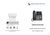 Grandstream GRP2612-P Guide d'installation