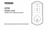 TeeHO AZ06 Smart Door Lock Guide d'installation