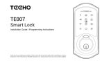 TeeHO TE007 Smart Door Lock Guide d'installation