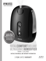 HoMedics Total Comfort Deluxe Ultrasonic Humidifier Manuel utilisateur