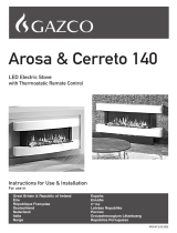 GAZCO Arosa & Cerreto 140 LED Electric Stove Manuel utilisateur