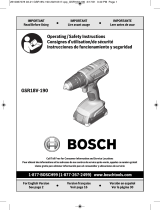 Bosch GSR18V-190 Manuel utilisateur