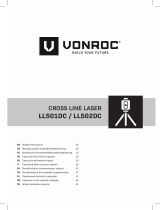 Vonroc LL502DC Cross Line Laser Manuel utilisateur