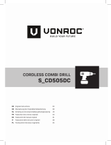 Vonroc S-CD505DC Cordless Combi Drill Manuel utilisateur