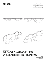 Nemo NUVOLA Minor LED Wall, Ceiling H14, H25 Manuel utilisateur