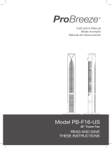 ProBreeze PB-F16-US Manuel utilisateur