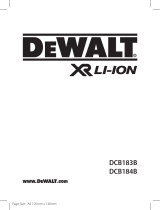 DeWalt DCB183 18V XR Slide 2.0Ah Li Ion Battery Manuel utilisateur
