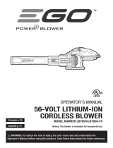 EGO LB7650/LB7650-FC 56V Lithium Ion Cordless Blower Manuel utilisateur