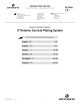 Orthofix 3 Degree Anterior Cervical Plating System Manuel utilisateur