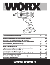 Worx WX291.9 Lithium-Ion Cordless Impact Driver Manuel utilisateur