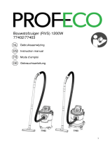 Profeco 77402/77403 Bouwstofzuiger (RVS)1200W – 15 Liter Manuel utilisateur