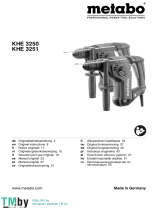 Metabo KHE 3250, KHE 3251 Combination Hammer Manuel utilisateur