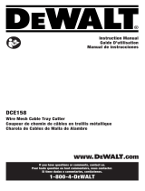 DeWalt DCE158 Manuel utilisateur