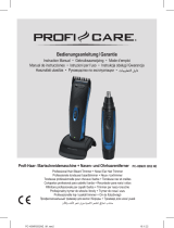 ProfiCare PC-HSM/R 3052 NE Professional Hair Beard Trimmer plus Nose Ear Hair Trimmer Manuel utilisateur