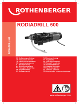Rothenberger RODIADRILL 500 Manuel utilisateur