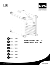 GYS PRO FLEX 280 CEL Inverter Welder Machine Manuel utilisateur