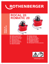 Rothenberger ROCAL 20, ROMATIC 20 Anti Line Water Pump Manuel utilisateur