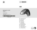 Bosch IXO Manuel utilisateur