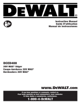 DeWalt DCED400 Manuel utilisateur