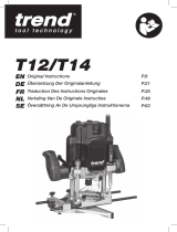 Trend T12EK 2300W 1/2 Inch Electric Variable Speed Plunge Router 240V Manuel utilisateur