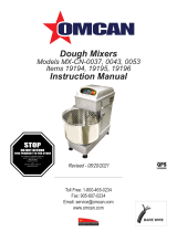 Omcan MX-CN-0037 Manuel utilisateur