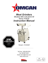 Omcan MG-CN-0032-M Meat Grinders Manuel utilisateur