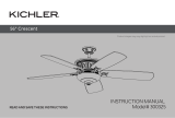 Kichler 300325 56 Inch Crescent Ceiling Fan Brushed Nickel Manuel utilisateur