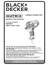 BLACK DECKER Matrix 4 Amp 3/8 Corded Drill Manuel utilisateur