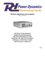 Power Dynamics PDX015 Manuel utilisateur