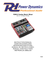 Power Dynamics PDM-X Series Manuel utilisateur