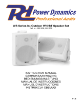 Power Dynamics WS Series Indoor, Outdoor Wifi, BT Speaker Set Manuel utilisateur