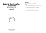 marset Ground Fixation Plate Lab 35/60 B Manuel utilisateur